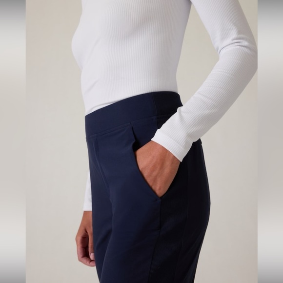 Athleta Brooklyn Mid Rise Ankle Pant // Navy #198671 - Picture 2 of 16